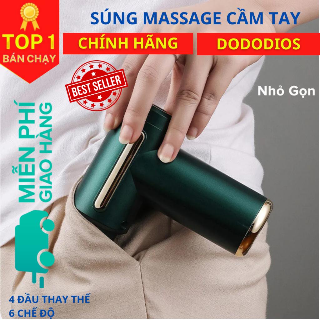 Máy massage Cầm tay dododios Cao Cấp Toàn Thân 4 đầu 6 chế độ - Cổng Sạc USB