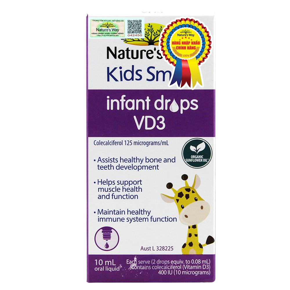 NATURE'S WAY KIDS SMART INFANT DROPS VD3 - BỔ SUNG VITAMIN D3 CHO BÉ