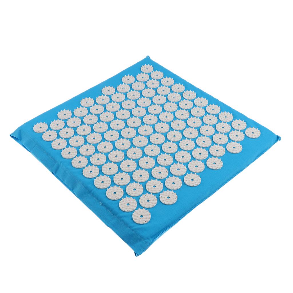 Spiky Acupressure Massage Meditation Yoga Mat Relax Stress Pain Relief Blue