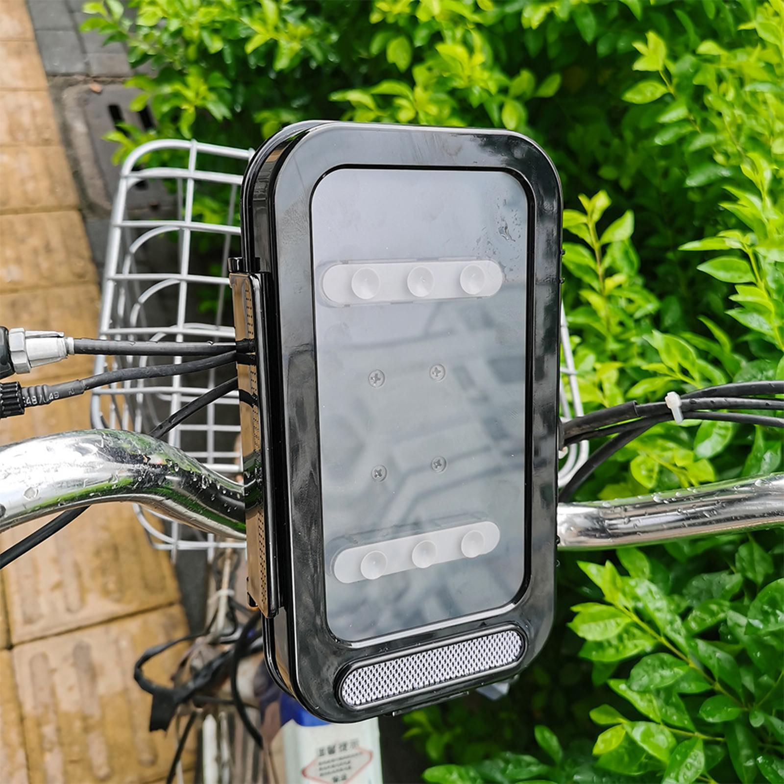 Waterproof  Motorcycle Handlebar Phone Holder Storage Case