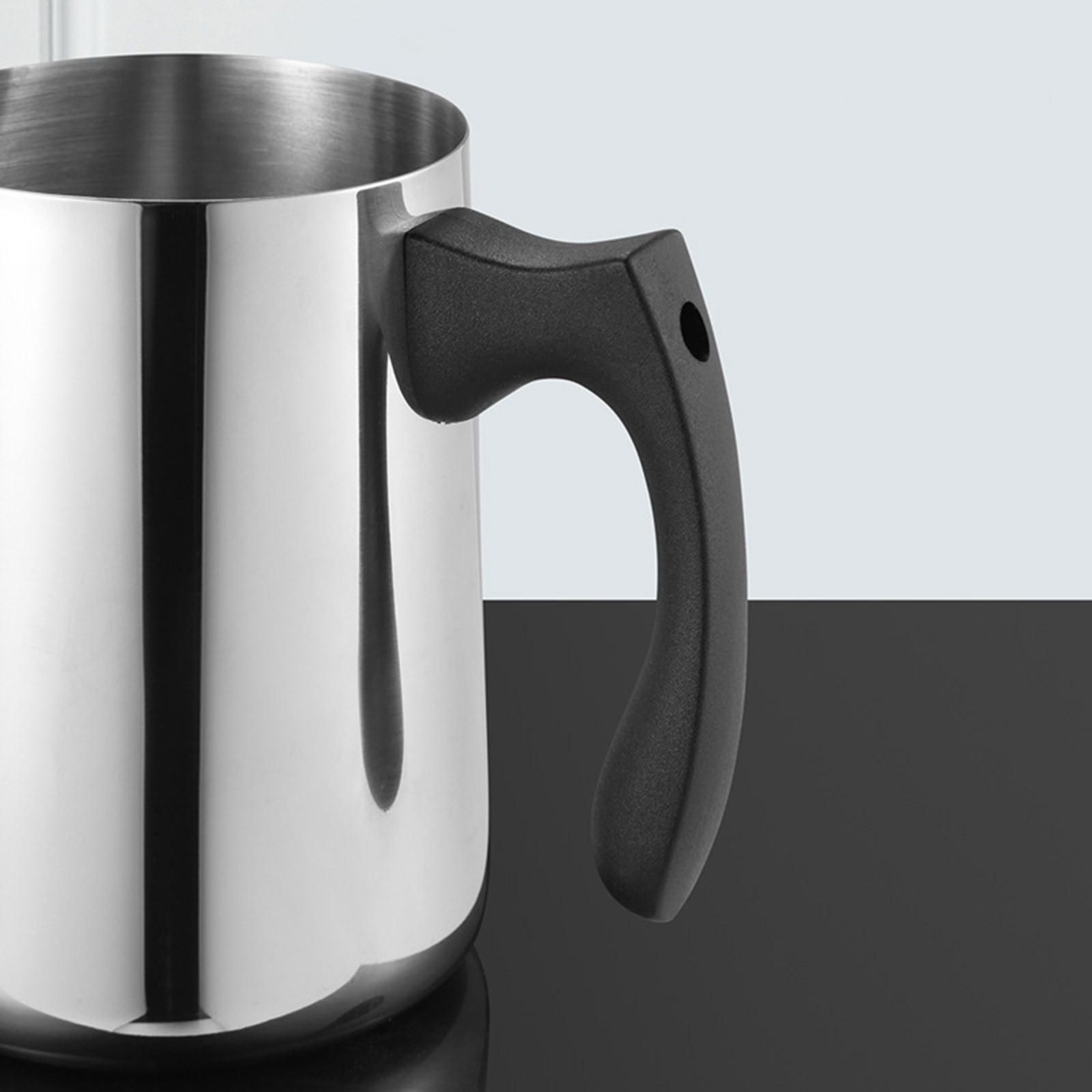 2pcs Kitchen Stainless Steel Milk Frothing Pitcher Jug Coffee Frother Cup