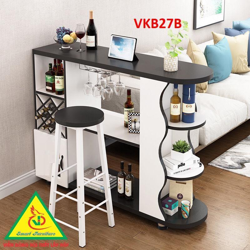 Quầy bar mini kết hợp tủ rượu VKB027B ( không kèm ghế) - Nội thất lắp ráp Viendong Adv