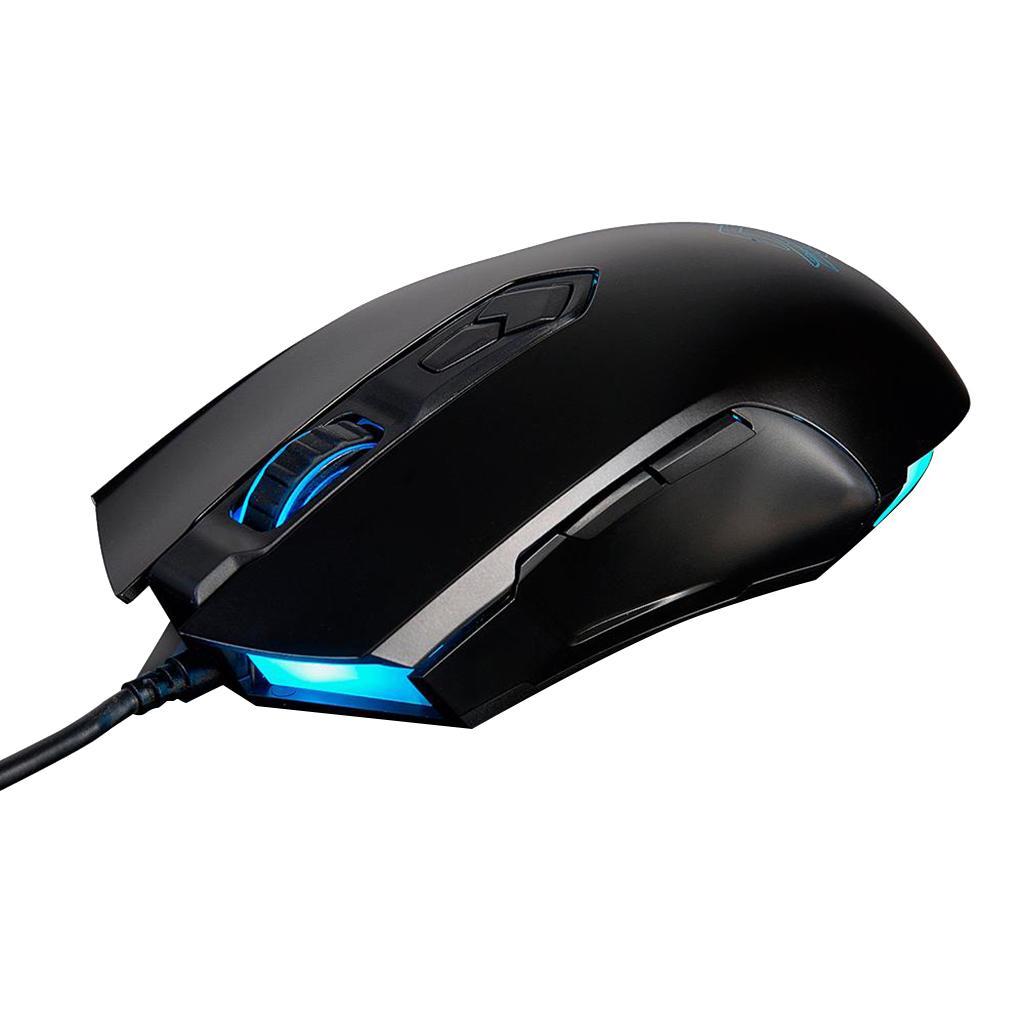 LED Lights Gaming Mouse Optical USB Wired  for PC Simple Black