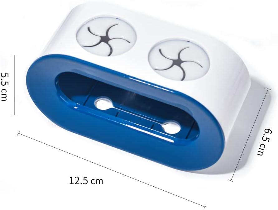 Giá đỡ bàn chải đánh răng điện 2, Bàn chải đánh răng tường có thể cạn kiệt, lưu trữ với vết lõm điện, Bàn chải đánh răng điện hỗ trợ trên tường