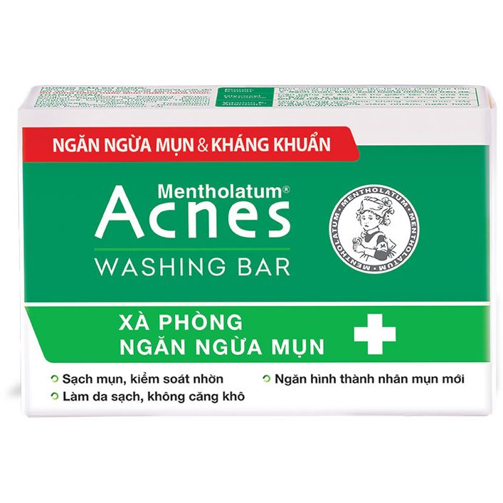 Xà phòng trị mụn lưng và rửa mặt Acnes Washing Bar 75g