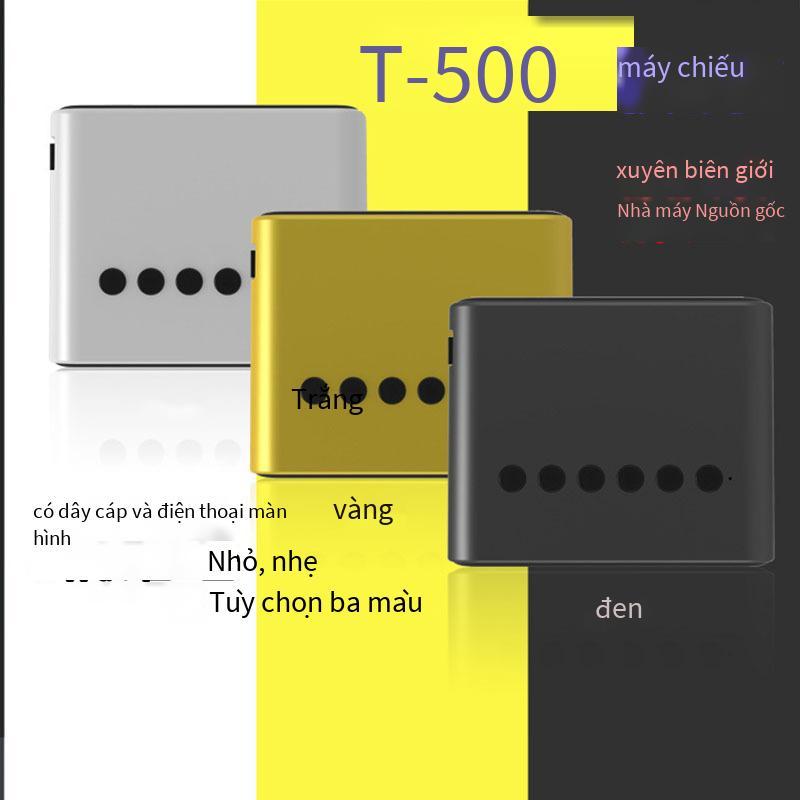 Phong cách mới nhất YT500 nhỏ máy chiếu mini di động mini tại nhà Điện thoại di động LED với cùng một màn hình máy chiếu mini phong cách nóng bỏng