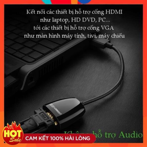 Cáp chuyển đổi HDMI to VGA ( không Audio )-  chính hãng Ugreen 40253