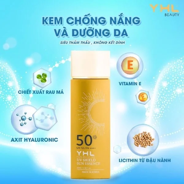 Kem Chống Nắng Giúp Dưỡng Ẩm Và Chống Nắng Vượt Trội Cho Da YHL Beauty 60ml