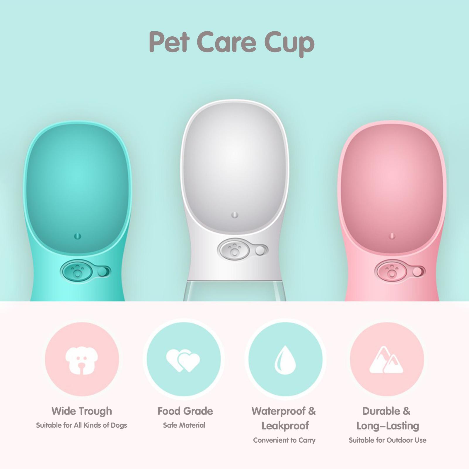 Máy Lọc Nước Di Động Cho Thú Cưng Với Khay Đựng Thức Ăn Để Đi Bộ Ngoài Trời