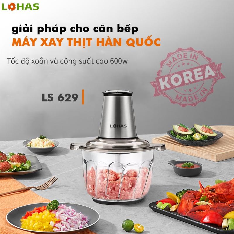 {HÀNG CHÍNH HÃNG] MÁY XAY THỊT 2.5L CÔNG XUẤT 600W HÀN QUỐC LOHAS LS-629