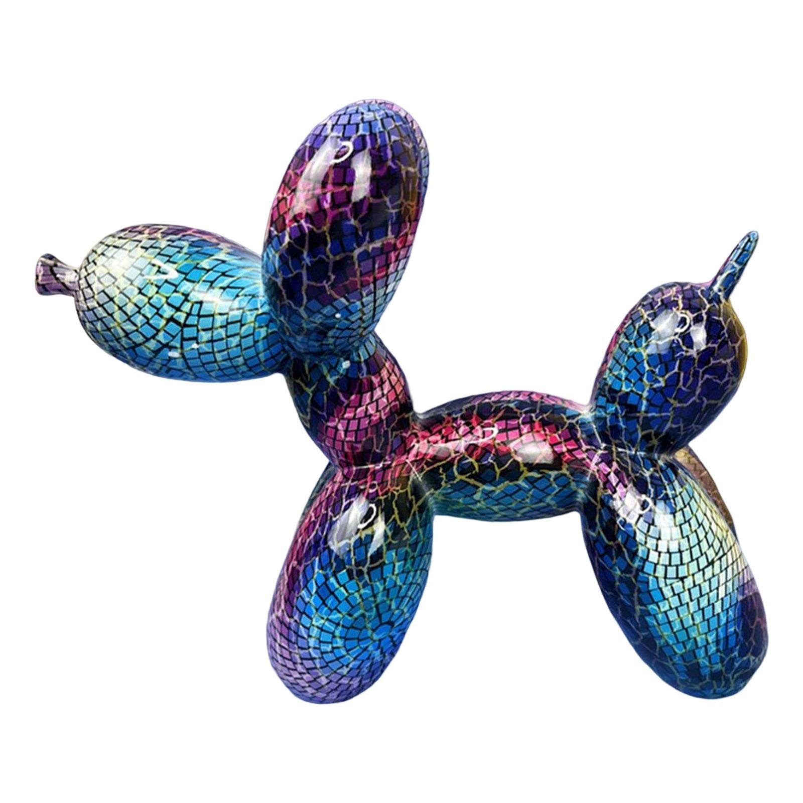 Lovely Balloon Dog Sculptures Animal Figurines for Bedroom Kids Room Home Ornament