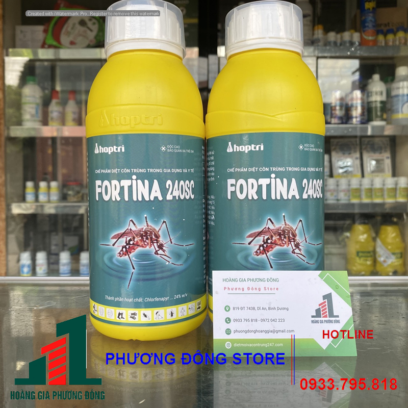Thuốc diệt muỗi và côn trùng FORTINA 240sc _ chai 1 lít