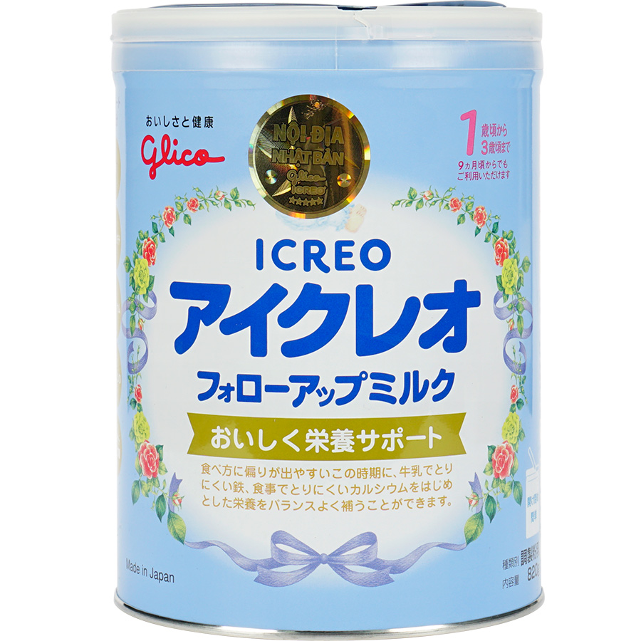 Sữa Công Thức Glico Icreo Follow Up Milk Số 1 (820g)