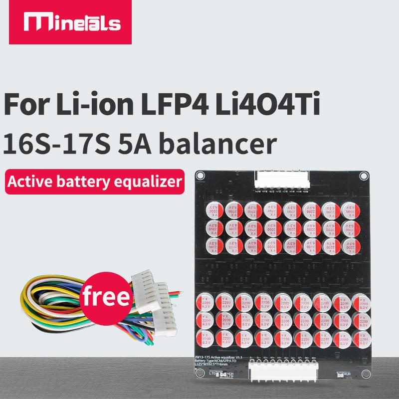 16S 5A Cân bằng Li-ion Lifepo4 LTO Pin Lithium Active Equalizer Bảng cân bằng Tụ điện 48V 60V 16S Dòng điện: 13S-17s 5a cân bằng