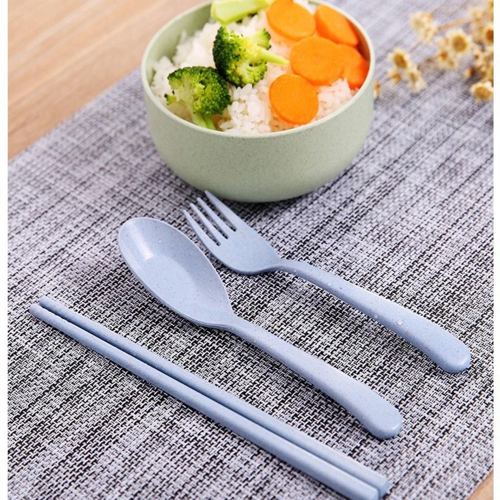 Bộ Muỗng Đũa Dĩa Cá Nhân Có Hộp Đựng Tiện Lợi Sạch Sẽ Cho Dân Văn Phòng, Sinh Viên, Đi Picnic Dã Ngoại SƯƠNG MAI