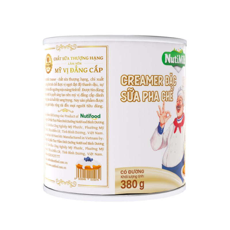 Combo 3 Lon Creamer đặc có đường Nuti Lon 380g CB3.SDL01TI NUTIFOOD