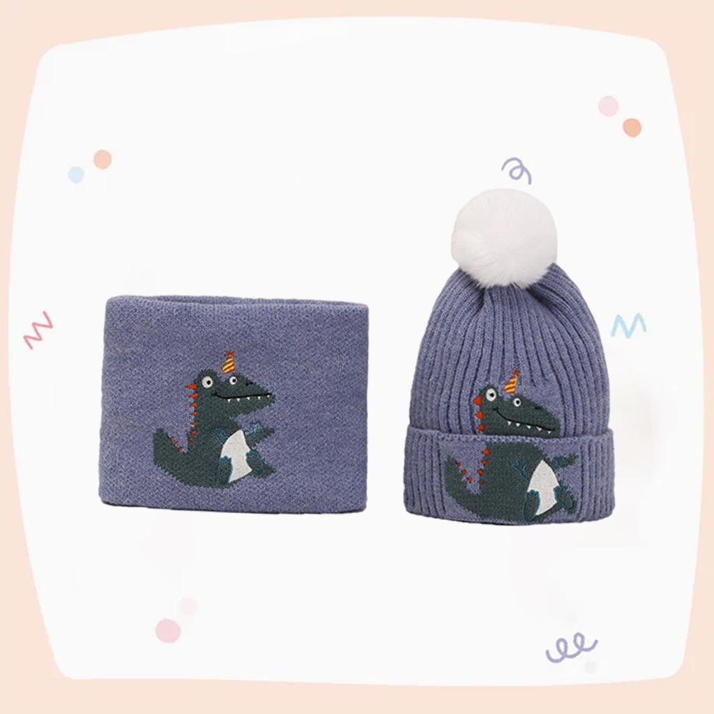 Children Hat Acrylic Fibers Unisex Festival Gift Thick Cartoon Birthday Gift Knitted Hat Caps for Video Shooting Winter Autumn Spring ,Boys Girls Kids