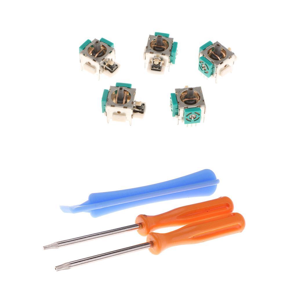 Lovoski 5 x 3D Analog Stick Sensor Module + Open Tool for XBOX 360 D Type