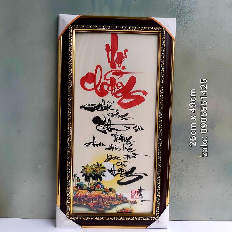 Tranh thư pháp VỢ CHỒNG. Quà tặng ông bà,bạn bè,đối tác, mừng thọ, tân gia, khai trương. Quà cưới,tết,sinh nhật