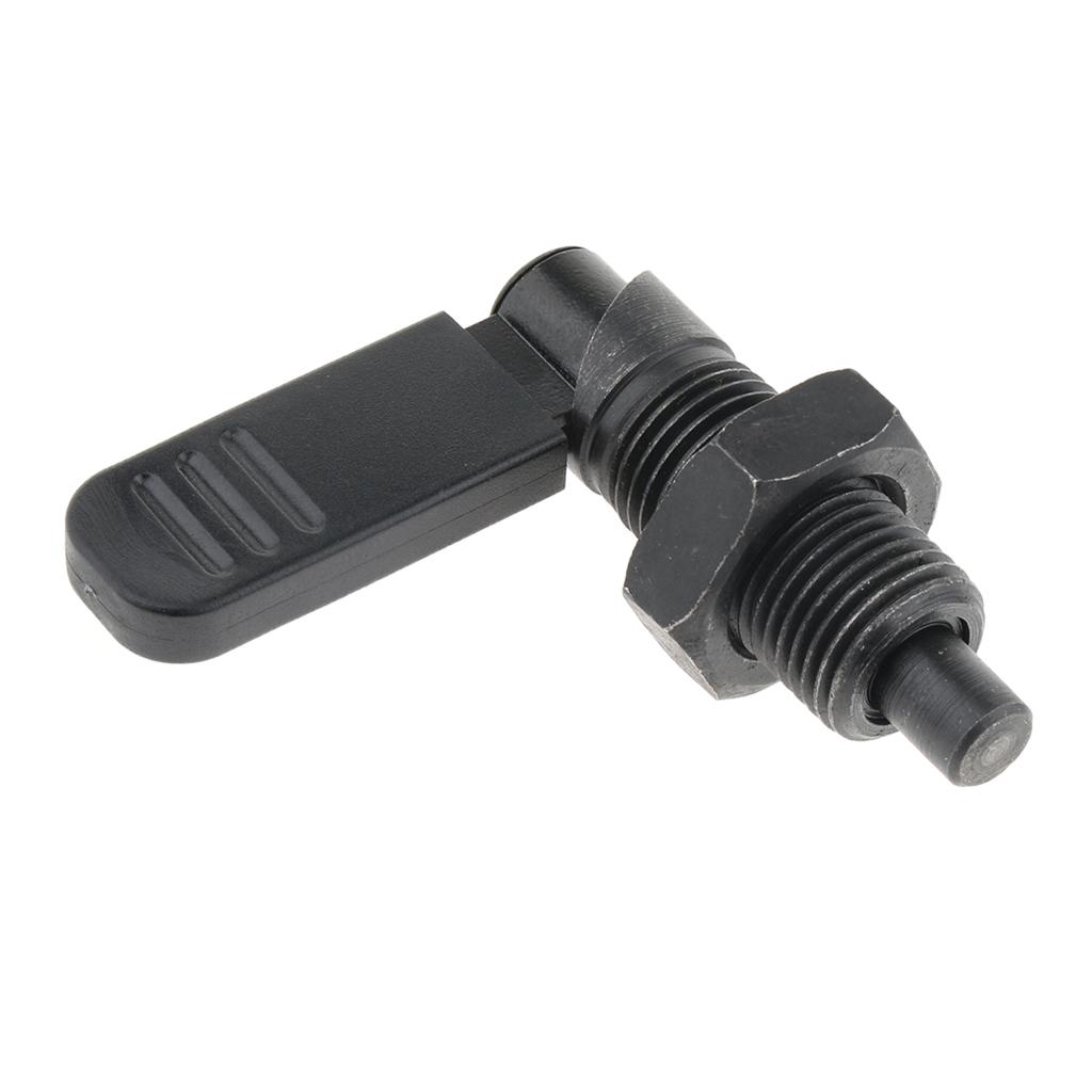 Indexing Plunger With Lock Nut, Lock-out, Steel, Thread M16 M12