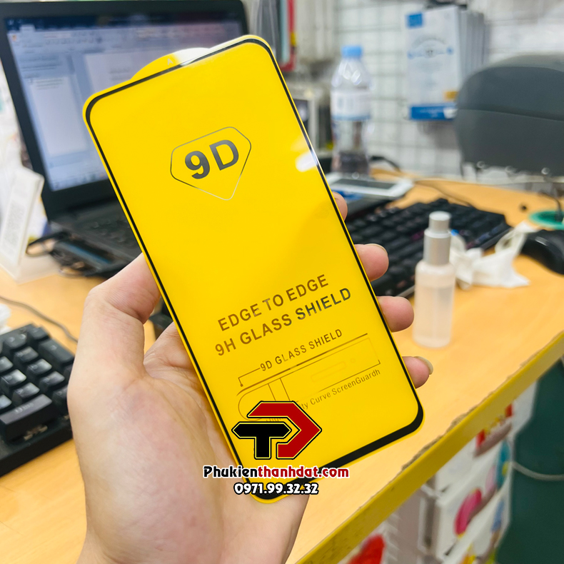 Tấm dán kính cường lực full 9D cho OPPO Reno8 Pro 5G tràn màn hình hiệu Glass Pro  - Hàng chính hãng