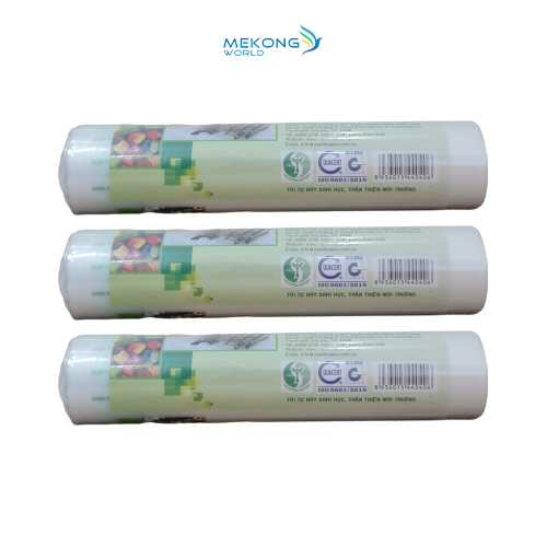 3 Cuộn Túi Đựng Thực Phẩm Nhựa Sinh Học