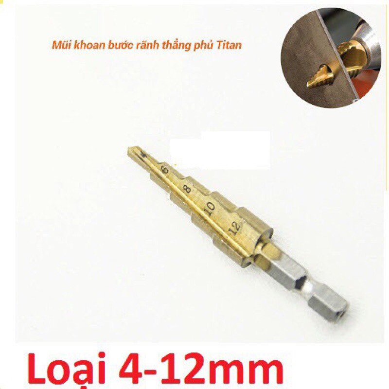 Bộ 3 mũi khoan tháp -Mũi khoan tạo lỗ