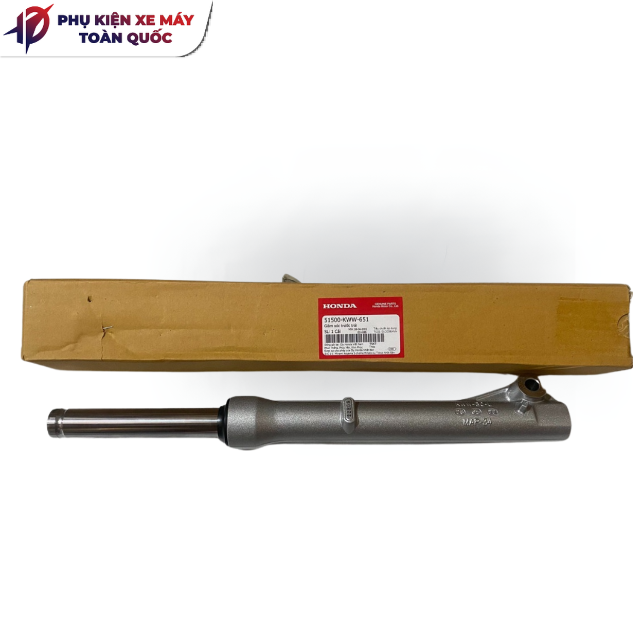 Giảm xóc trước bên trái phuộc trước Honda WAVE RSX110 fi (2014) -51500-KWW-651