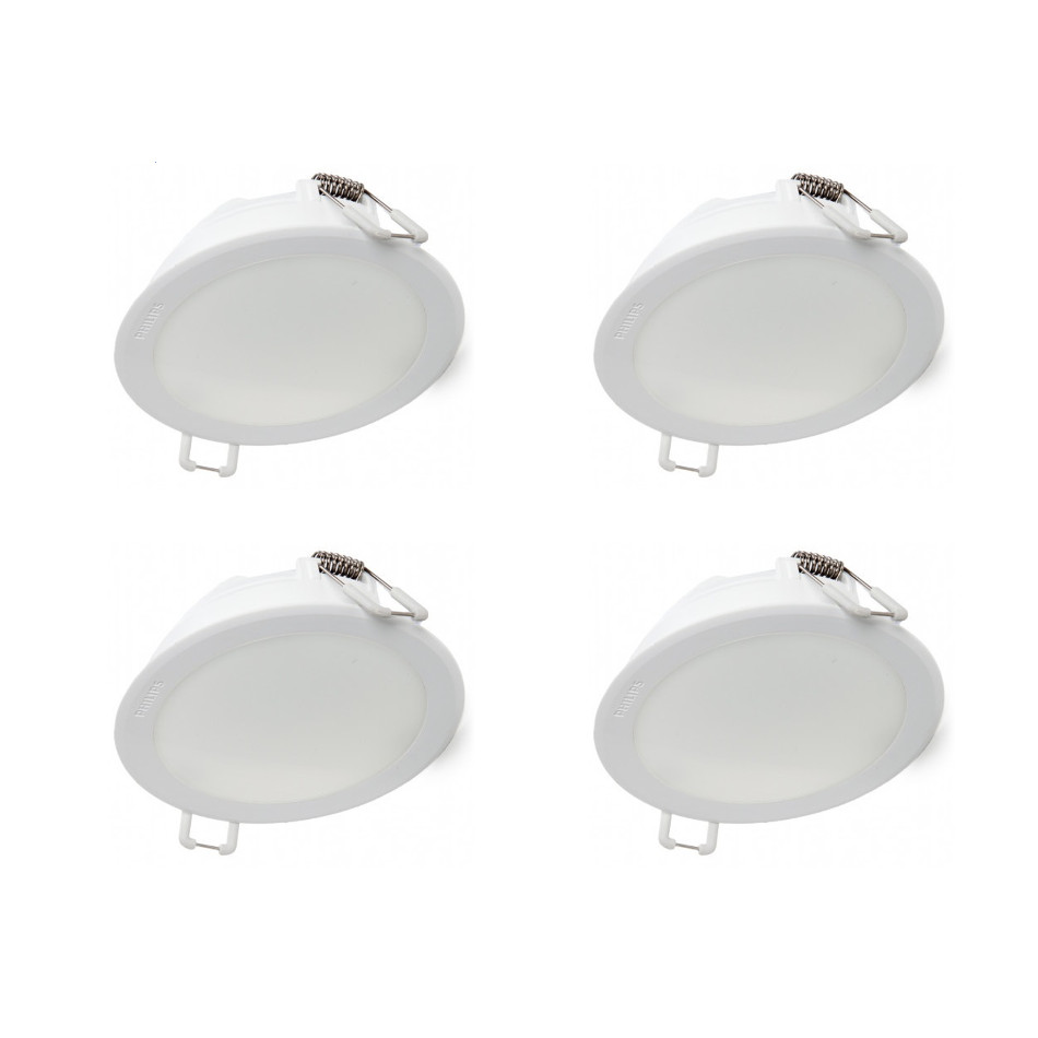 COMBO 4 BỘ - BÓNG ĐÈN LED 7W PHILIPS MESON 59202 ÂM TRẦN DOWNLIGHT KIỂU TRÒN ( ÁNH SÁNG TRUNG TÍNH 4000K ) - HÀNG CHÍNH HÃNG