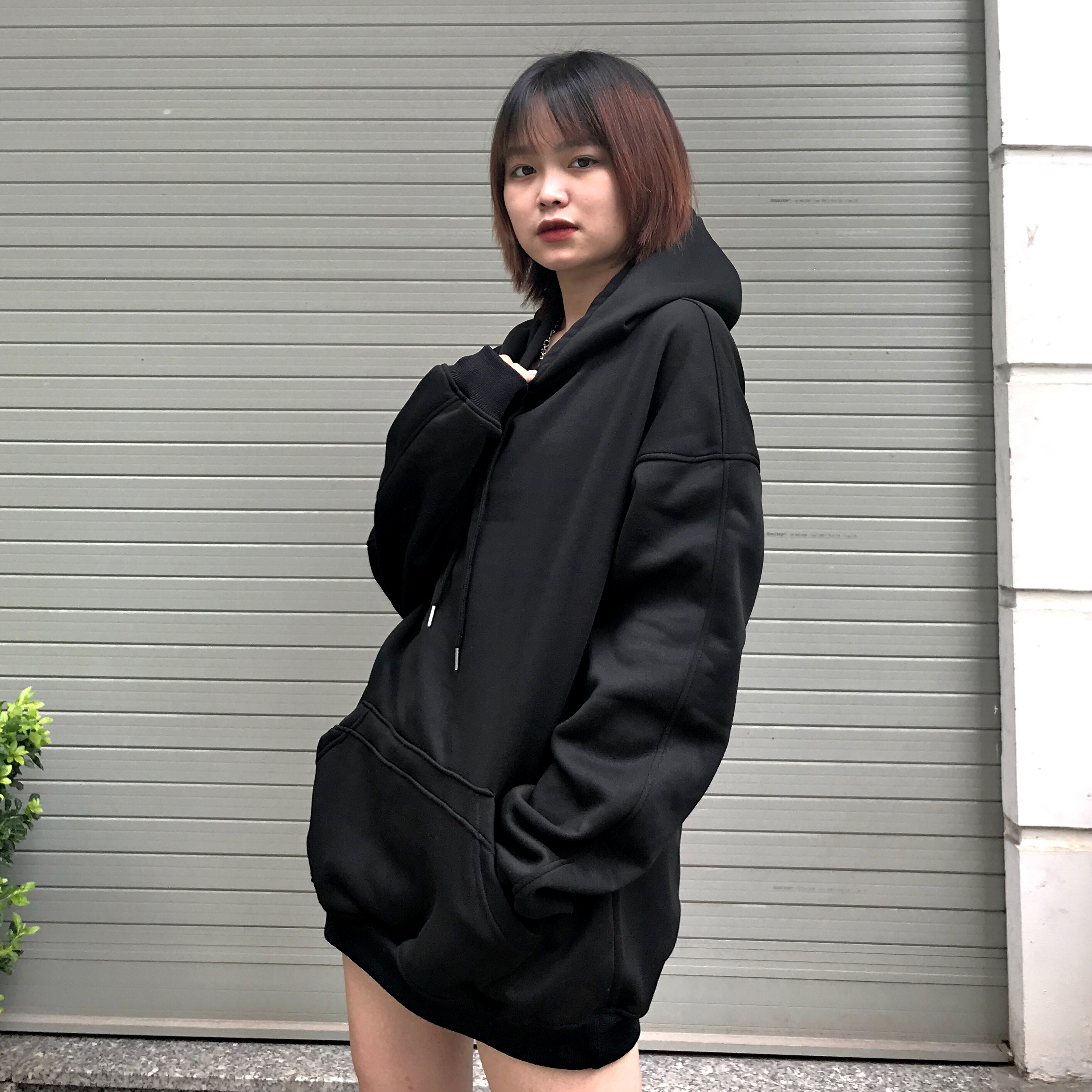 Áo nữ, áo hooadie nữ mùa thu đông dáng unisex form rộng chất nỉ bông