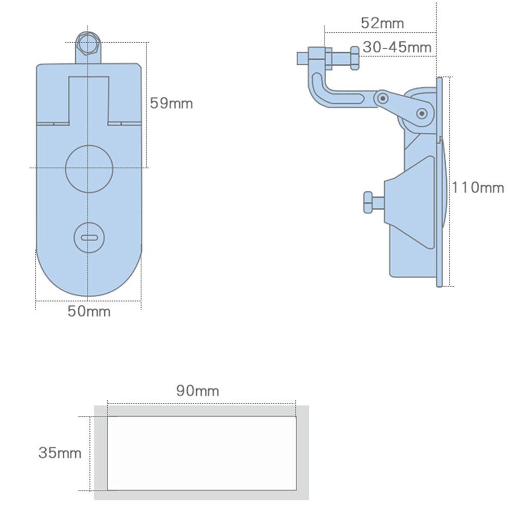 2 PC Compression Latch Lock Replacement for Camper Trailer Trunk Tool Box