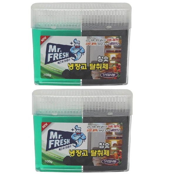 Bộ 2 hộp gel khử khuẩn tủ lạnh than hoạt tính Mr Fresh - Korea 300g