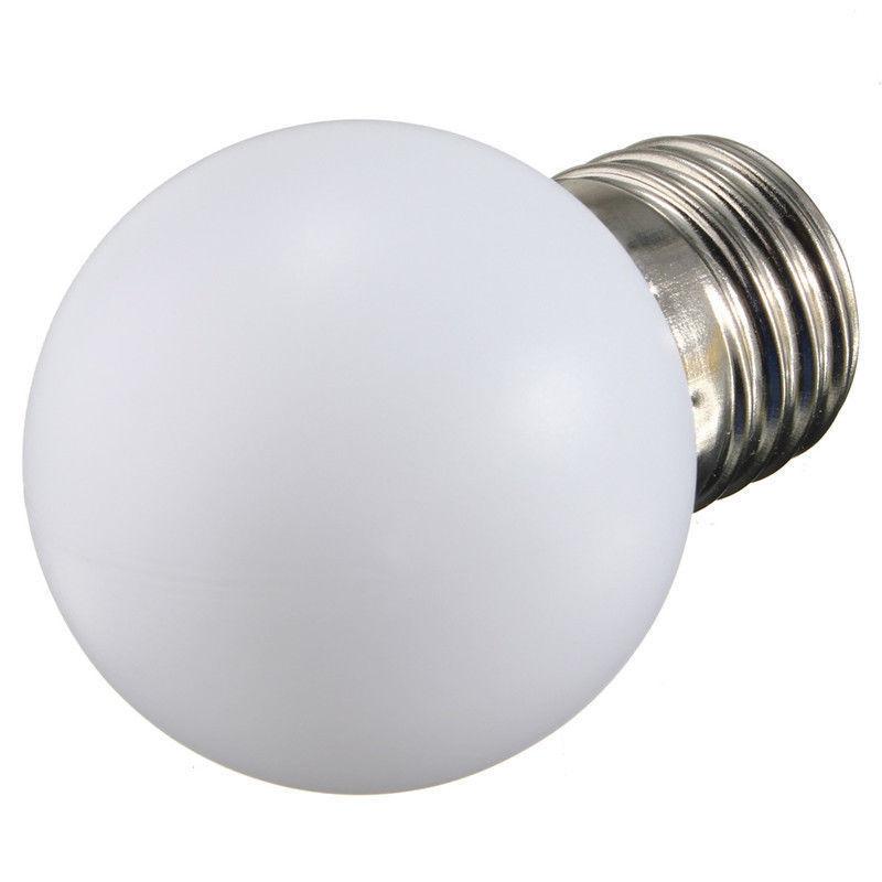 3 Piece E27 Screw Base 1W LED Golf Ball Light Bulb Globe Lamp for Holiday Party Decoration 220V -Warm White
