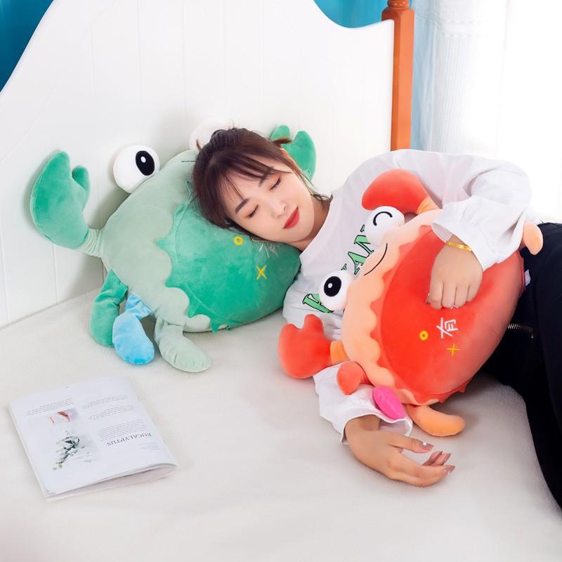 Chăn Gối Văn Phòng Hình Con Cua 3in1, Gối Kèm Mền Hàng Nhập Khẩu Vải Nhung Mịn