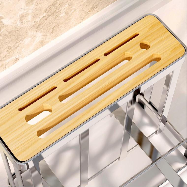 Khay kệ đựng dao thớt đũa Inox