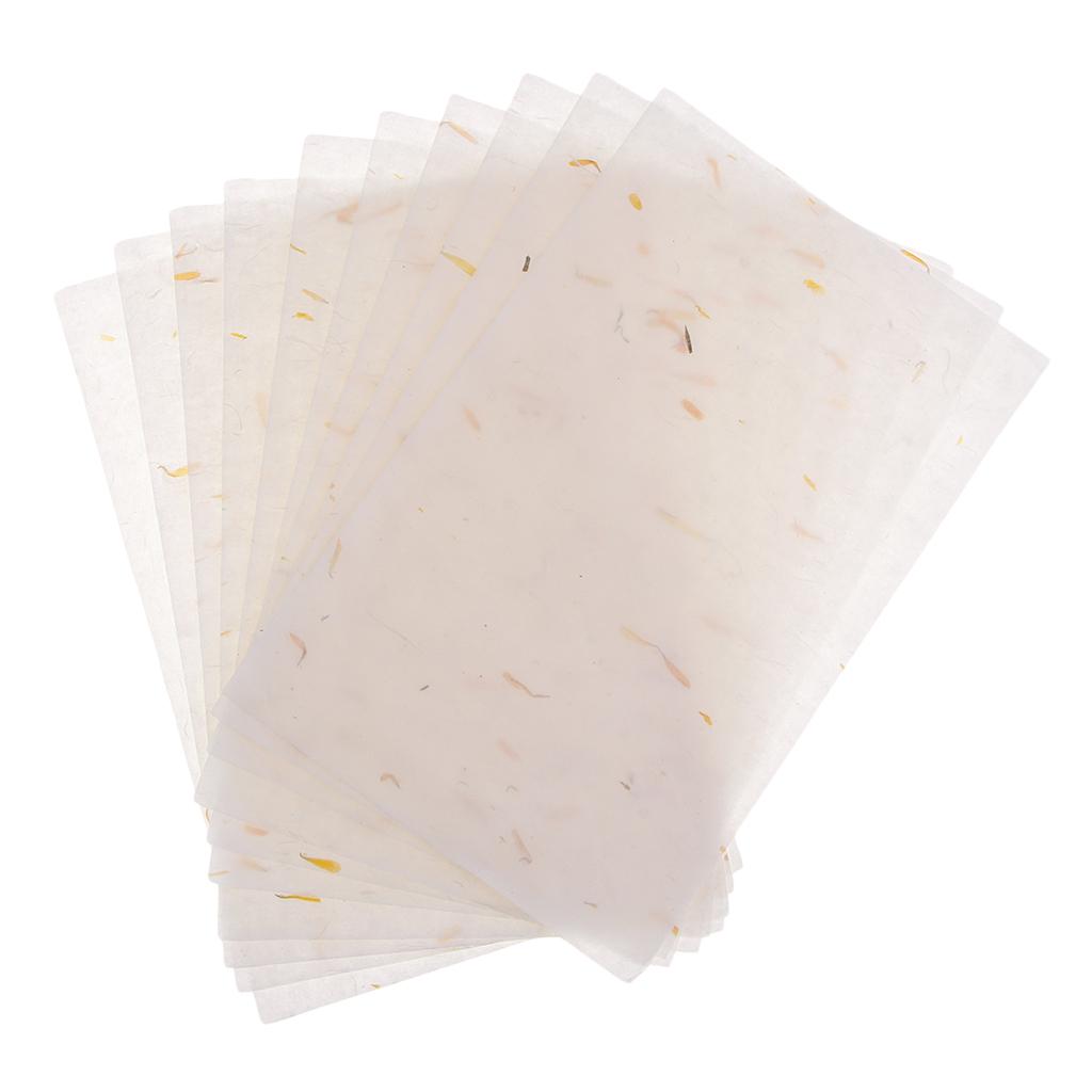 10Pcs Handmade Xuan Paper Washi Paper Stationery Paper