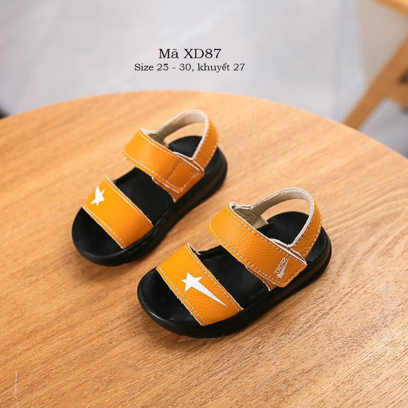 Sandal bé trai/dép quai hậu bé trai 4 - 5 tuổi siêu nhẹ quai ngang thời trang chống trơn trượt XD87