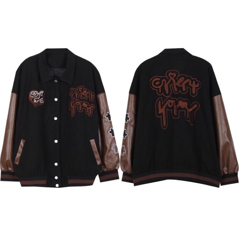 áo bomber tay da -M4outfit