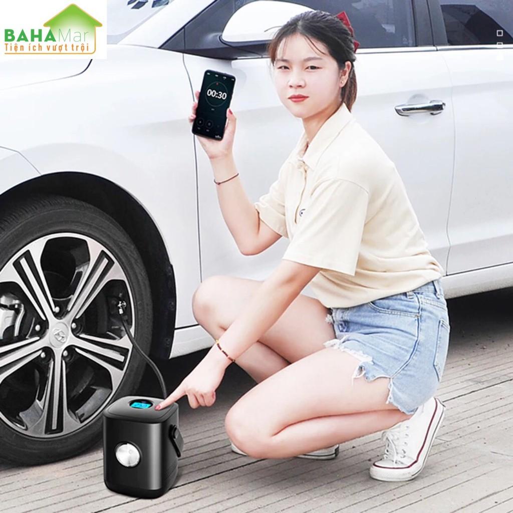 BƠM LỐP Ô TÔ DI ĐỘNG CÓ MÀN HÌNH HIỂN THỊ KỸ THUẬT SỐ - VỪA LÀ ĐÈN LED CHIẾU SÁNG