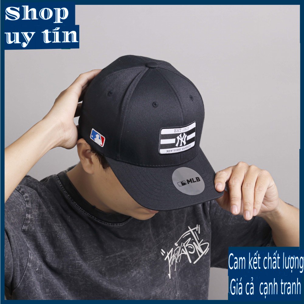 Freeship - MŨ/NÓN KẾT LƯỠI TRAI KẾT HỢP NHÃN SỌC NGANG 1903 THÊU BÍT ĐUÔI THỜI TRANG NAM NỮ CÁ TÍNH CAO CẤP, ĐẸP_ 2 MÀU