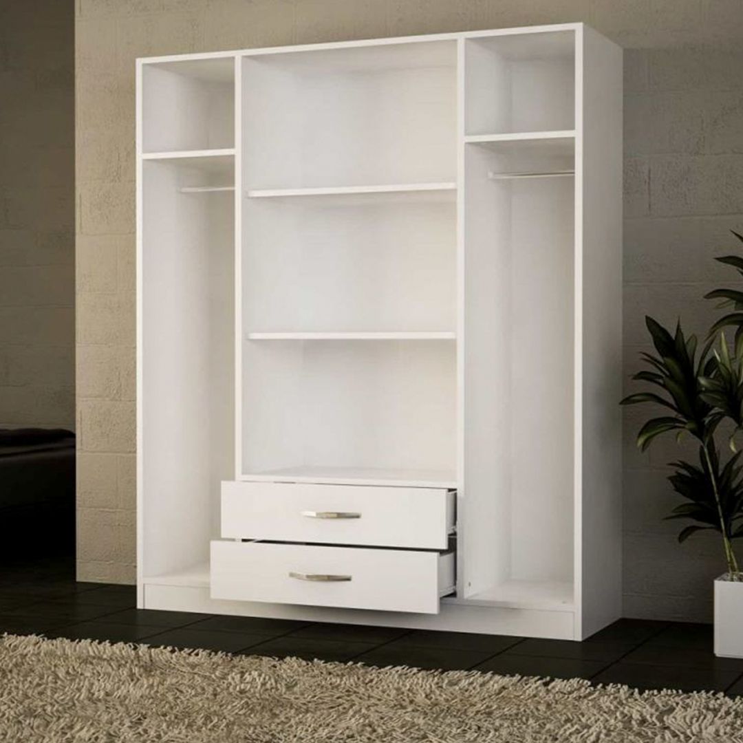 Tủ quần áo gỗ hiện đại SMLIFE Citadel | Gỗ MDF dày 17mm chống ẩm | D120xR50xC180cm