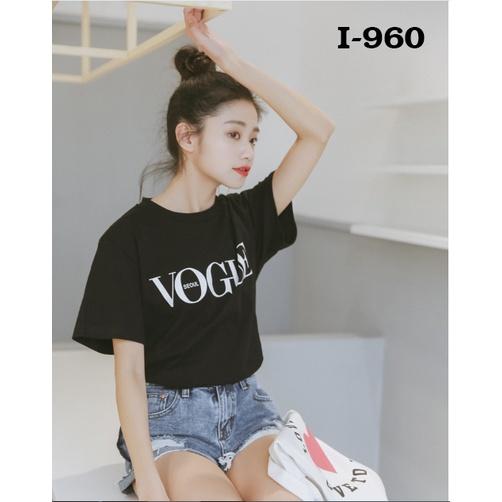 Áo Thun Nữ In Chữ VOGUE Hàn Quốc Đơn Gỉan