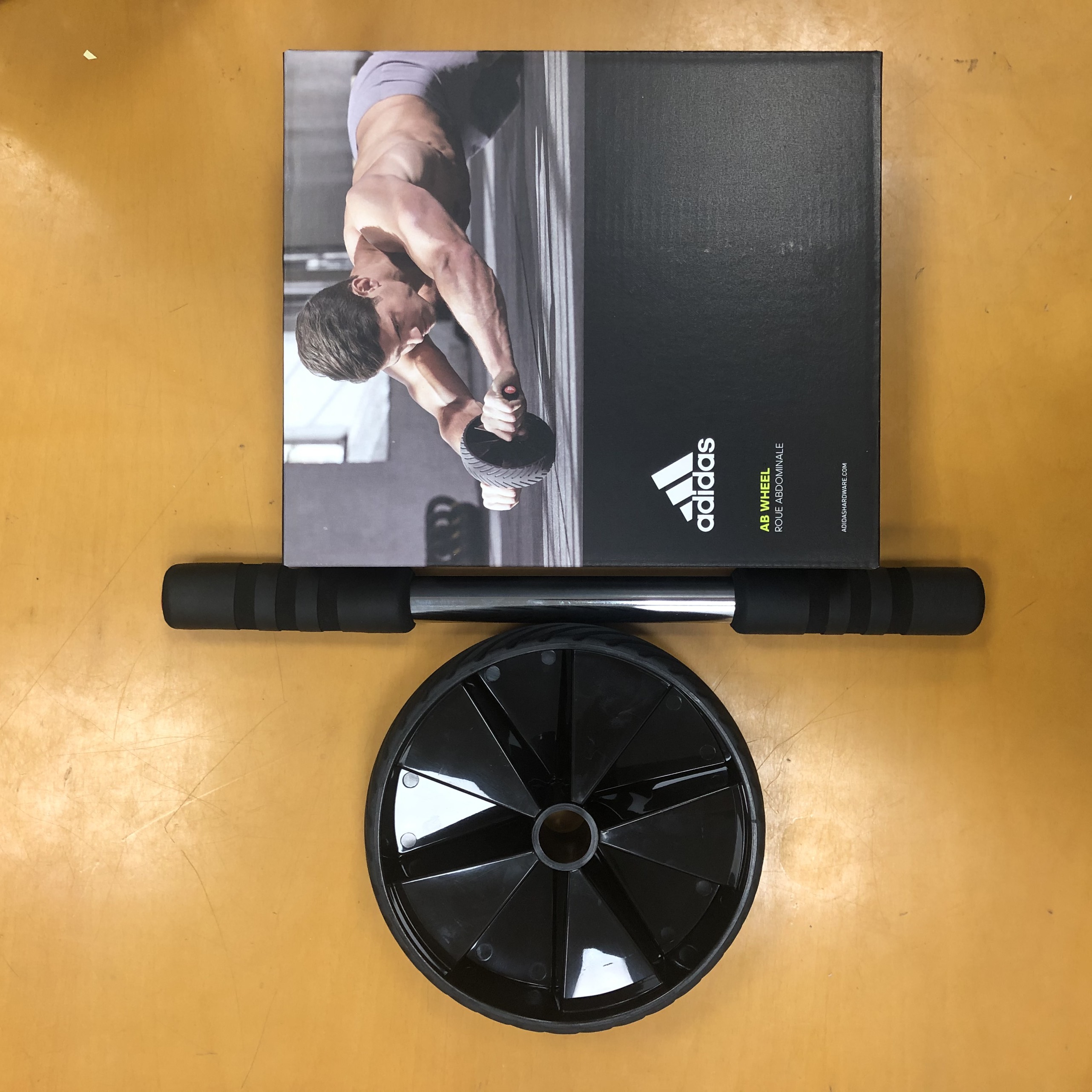 Bánh xe tập cơ bụng ADIDAS Ab Wheel - ADAC-11404