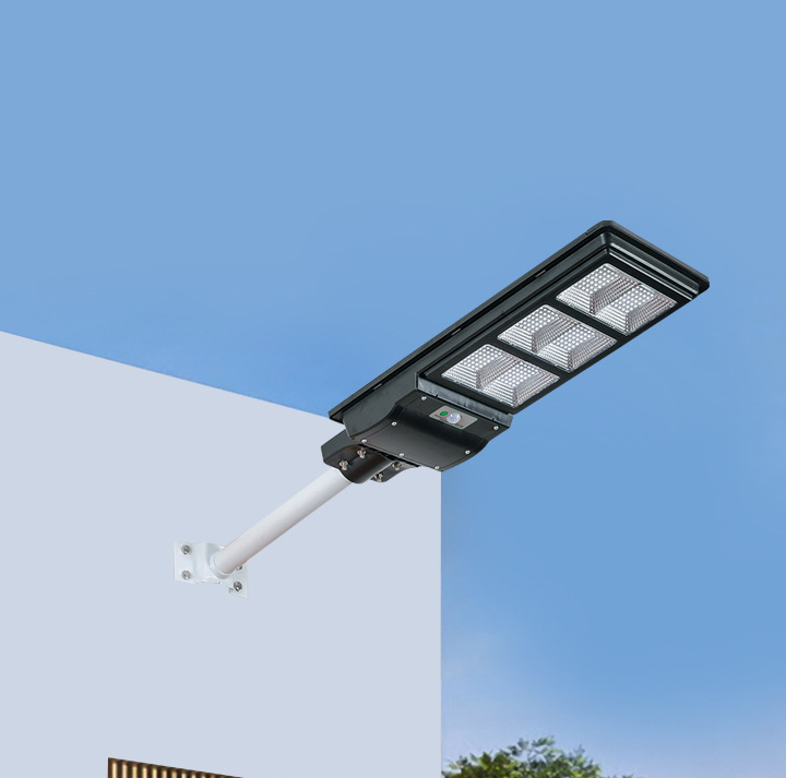 Đèn Led pha năng lượng mặt trời liền thể 200W & 300W, Vỏ nhựa ABS, Tấm pin liền, Ánh sáng trắng
