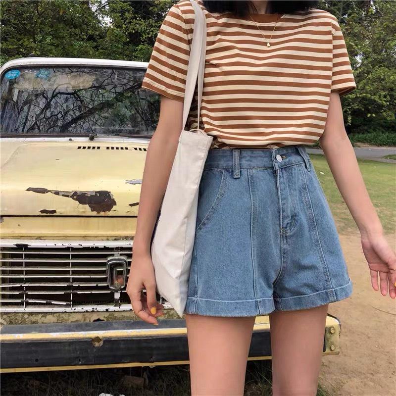 Quần Short Cạp Cao Ulzzang - Hàng có sẵn_C1