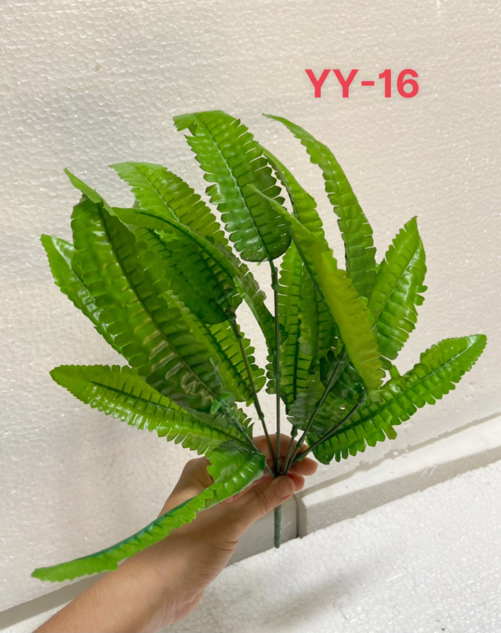 Dương xỉ giả 7 nhánh lá, 38cm, cây giả trang trí nhà cửa, cắm chậu, cây điểm tường cây cực xinh - YY-16