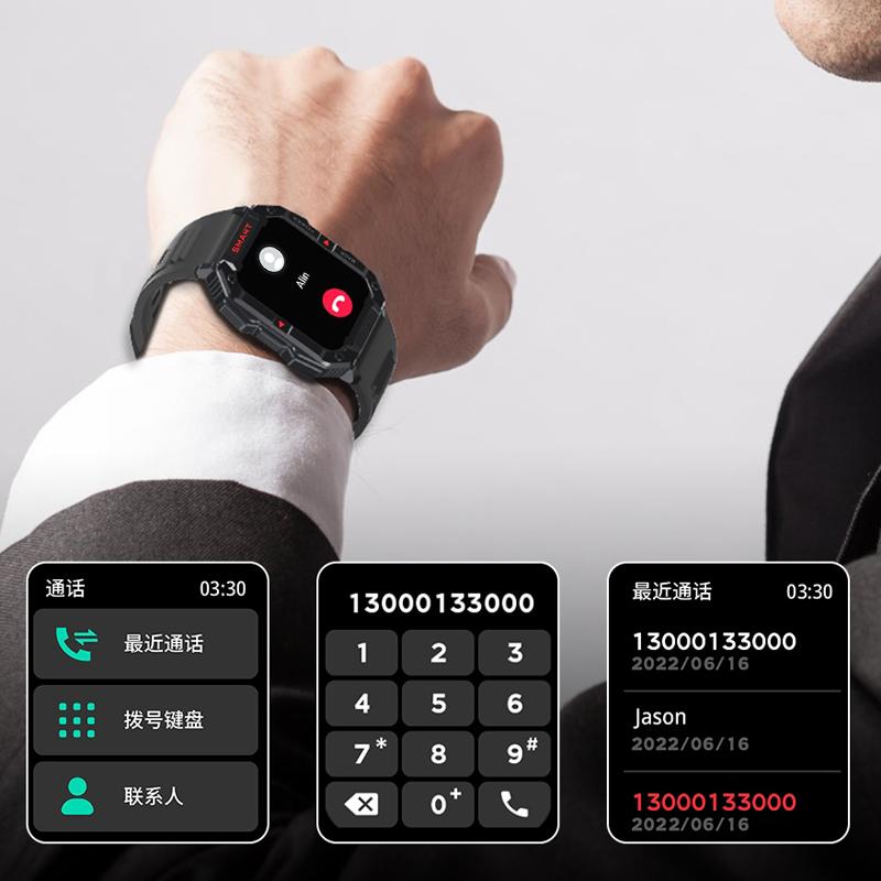 1,83 inch màn hình cảm ứng đầy đủ thể thao xem thông minh theo dõi sức khỏe thời gian thực Ultra-dài chờ 2023 Bluetooth Call smartwatch Men
