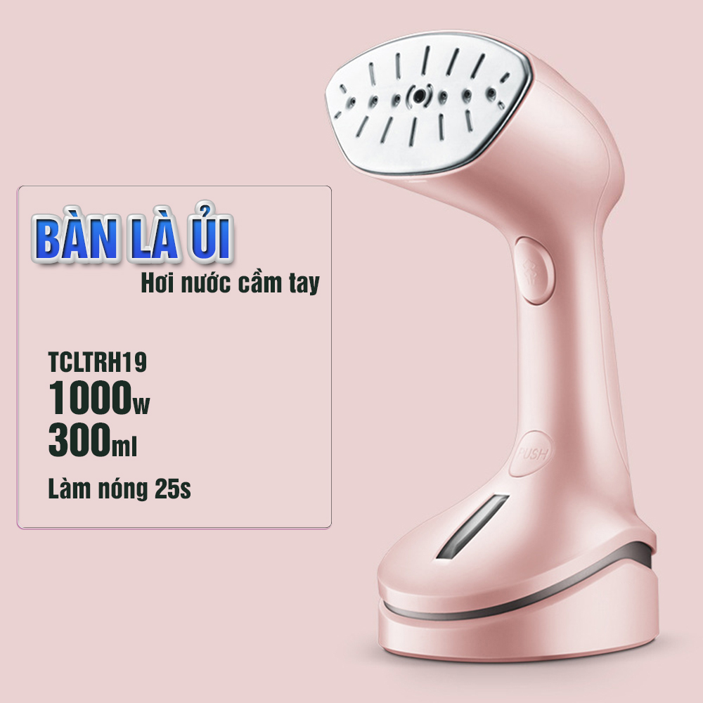 Bàn là, bàn ủi hơi nước cầm tay MINH HOUSE-TCLTRH19, Công suất 1000W, dung tích 300ml, - Hàng chính hãng