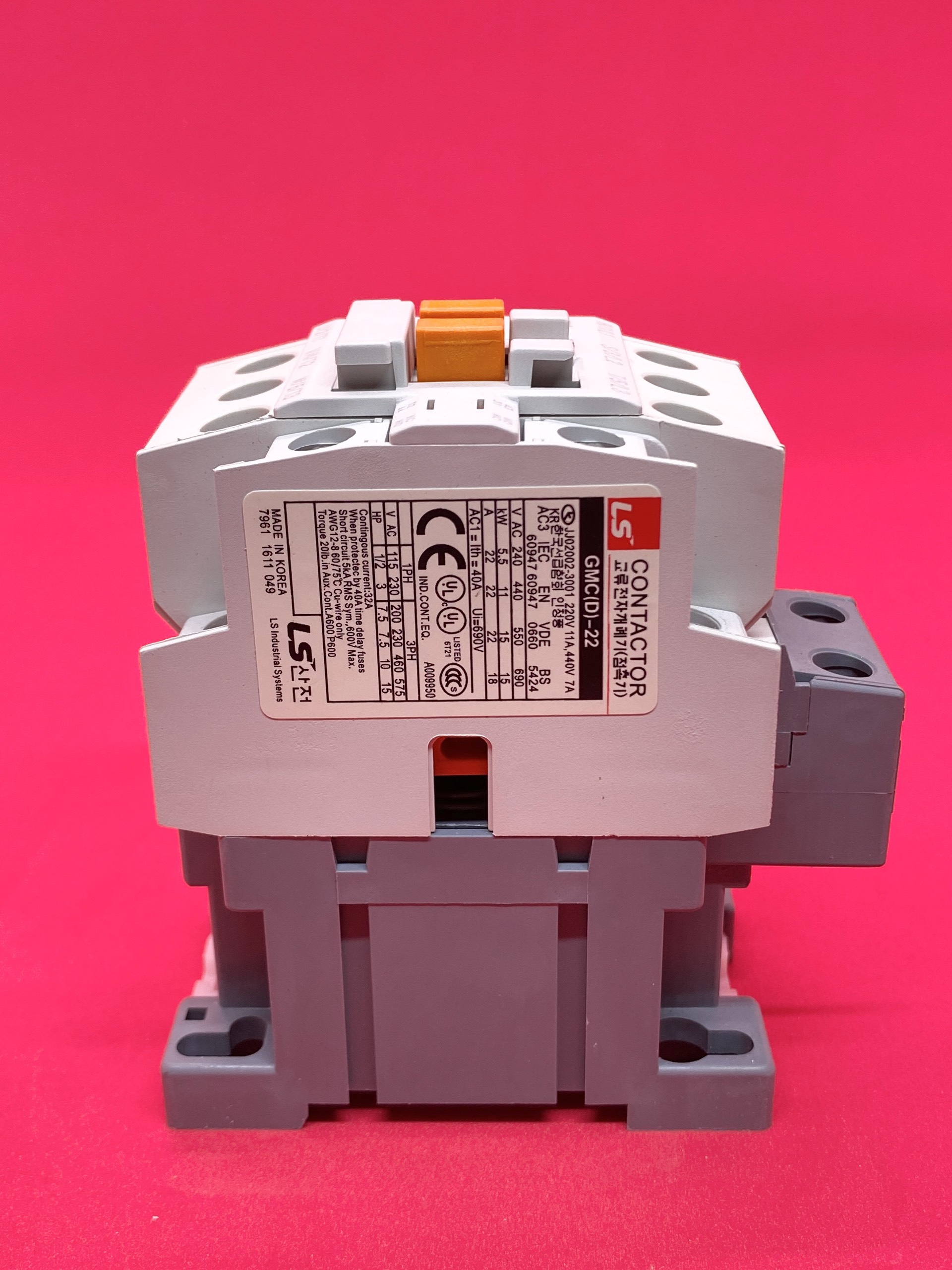 Khởi Động Từ 3 Pha GMC - 22A - LS