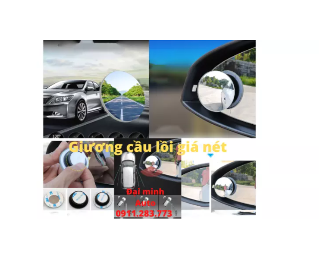 Gương cầu lồi ô tô kính hậu xoay 360